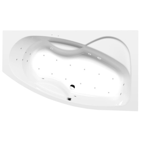 Masážní vana Polysan Mamba 160x95 cm Attraction Hydro-Air akrylát pravá 28111.4010