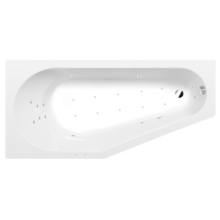 Masážní vana Polysan Tigra 150x75 cm Attraction Hydro-Air akrylát levá 72928.4010