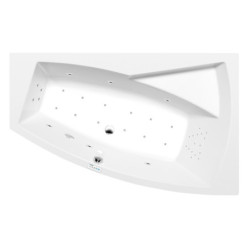 Masážní vana Polysan Evia 160x100 cm Highline Hydro-Air akrylát pravá 12611.6010