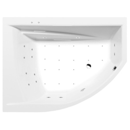 Masážní vana Polysan Tandem 170x130 cm Active Hydro-Air akrylát levá 96611.2010