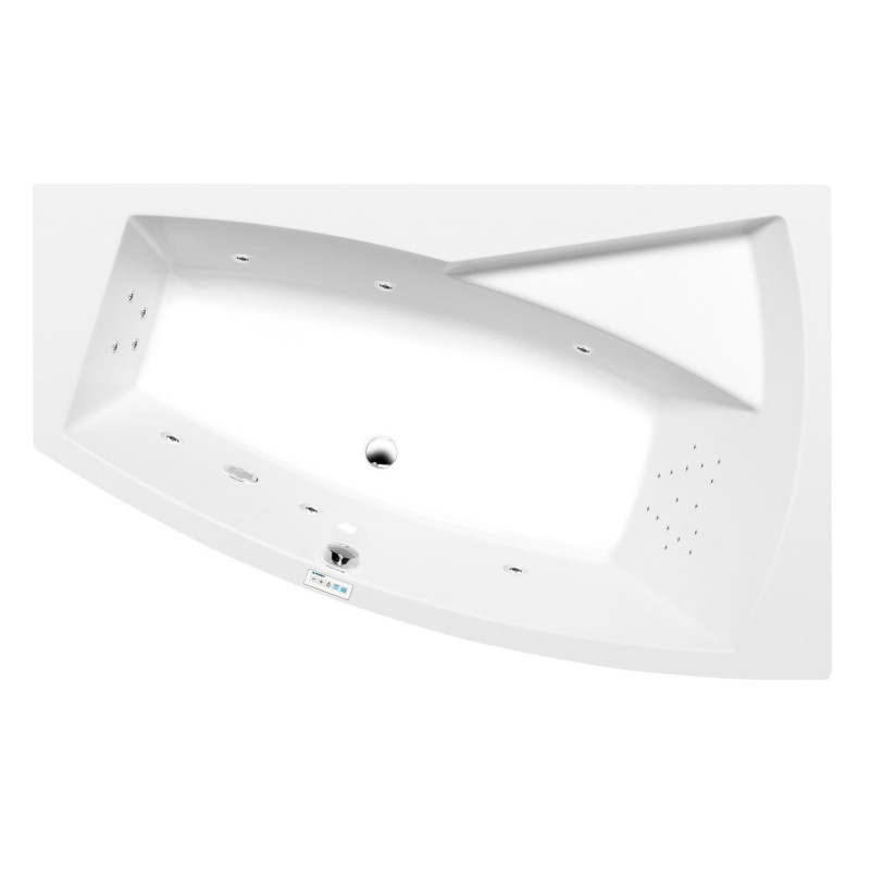 Masážní vana Polysan Evia 160x100 cm Highline Hydro akrylát pravá 12611.5010