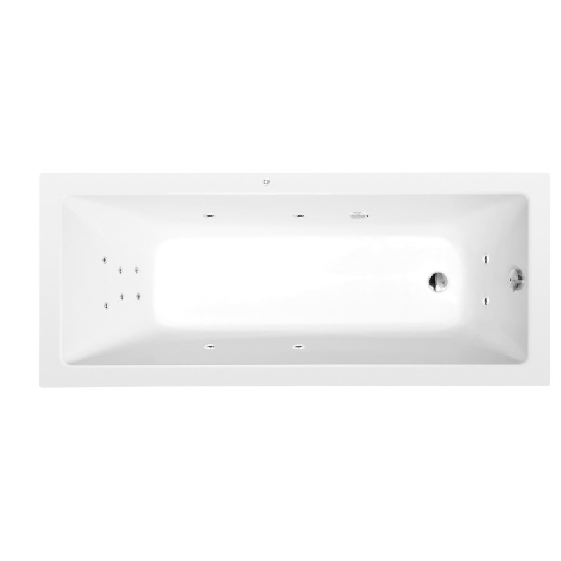 Masážní vana Polysan Noemi 160x80 cm Attraction Hydro akrylát levá i pravá 71722.3010