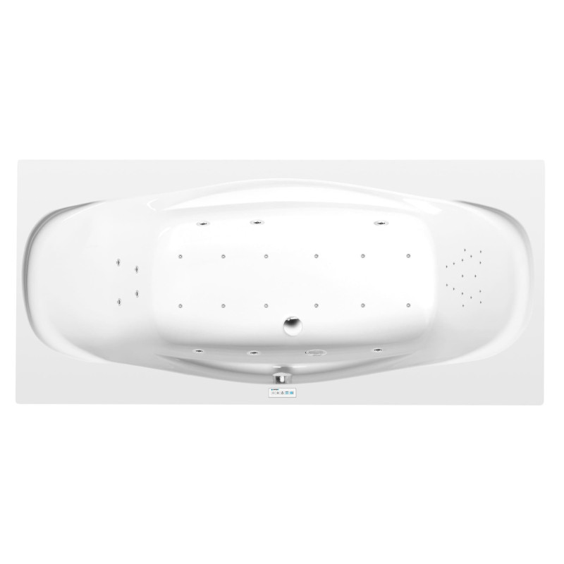 Masážní vana Polysan Garda 190x90 cm Highline Hydro-Air akrylát levá i pravá 14111.6010