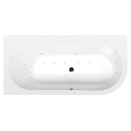 Masážní vana Polysan Astra 165x80 cm Active Hydro-Air akrylát levá 33611.2010