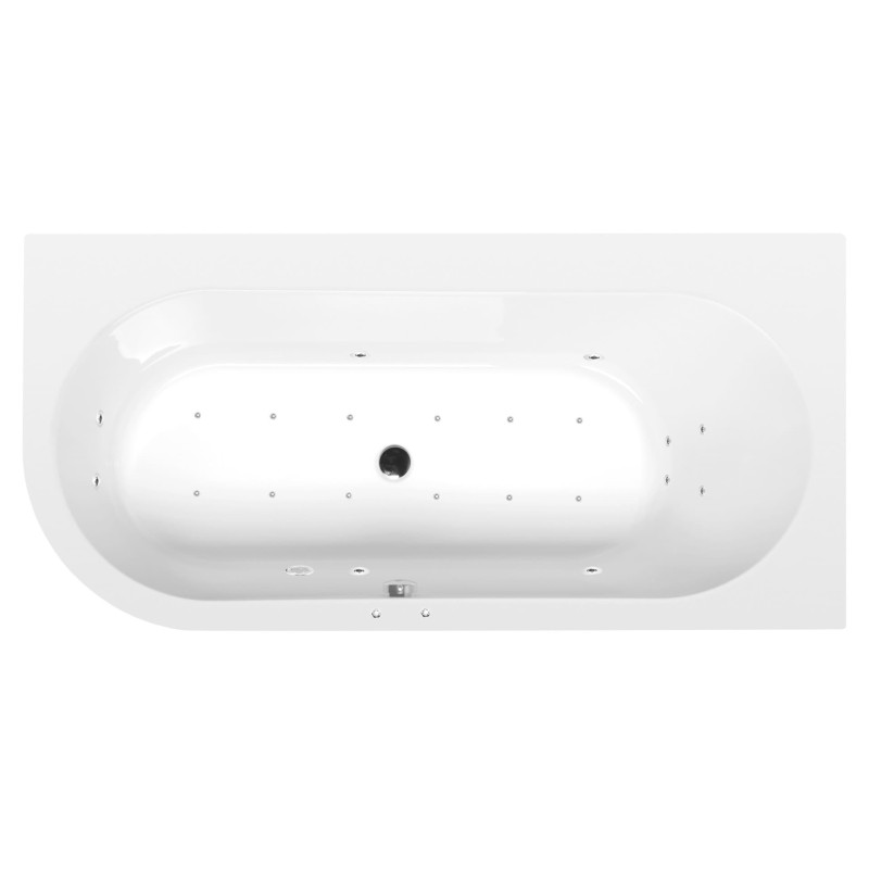 Masážní vana Polysan Astra 165x80 cm Active Hydro-Air akrylát pravá 34611.2010