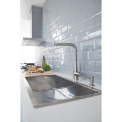 Dávkovač mýdla GROHE Cosmopolitan supersteel G40535DC0