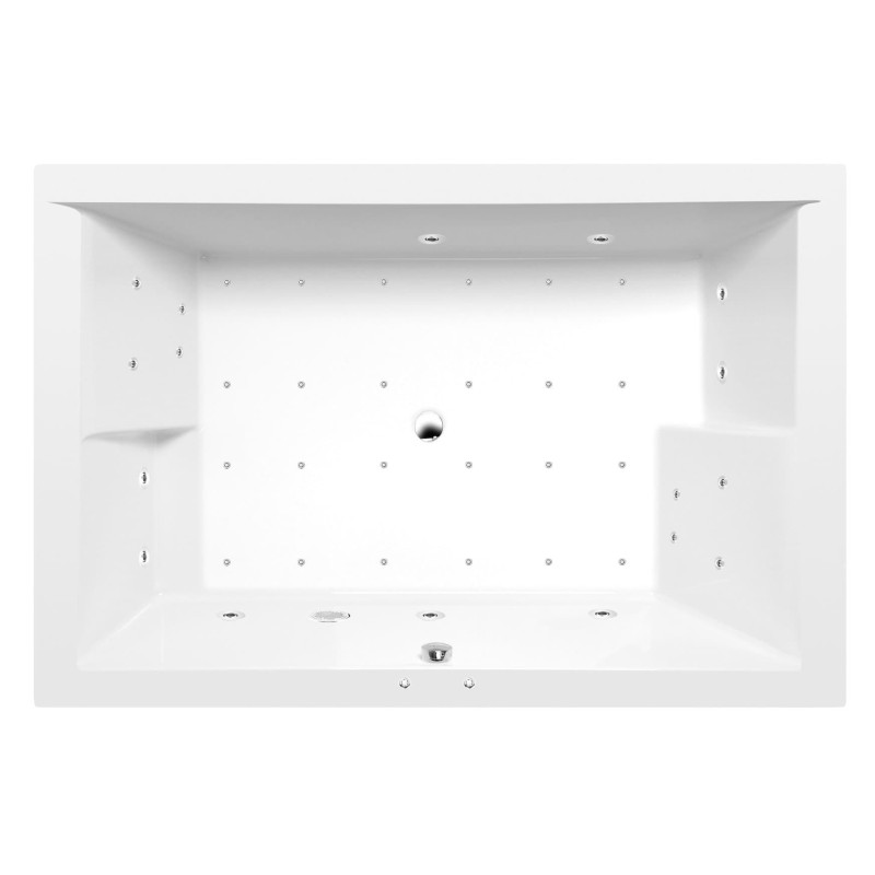 Masážní vana Polysan Dupla 180x120 cm Active Hydro-Air akrylát levá i pravá 13611.2010