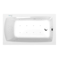 Masážní vana Polysan Lily 120x70 cm Highline Hydro-Air akrylát levá i pravá 25111.6010