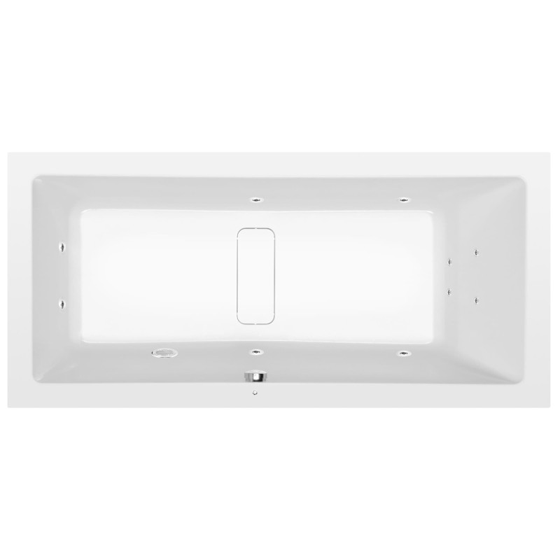 Masážní vana Polysan Marlene 200x90 cm Active Hydro akrylát levá i pravá 78731.1010