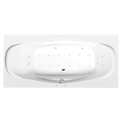 Masážní vana Polysan Garda 190x90 cm Active Hydro-Air akrylát levá i pravá 14111.2010