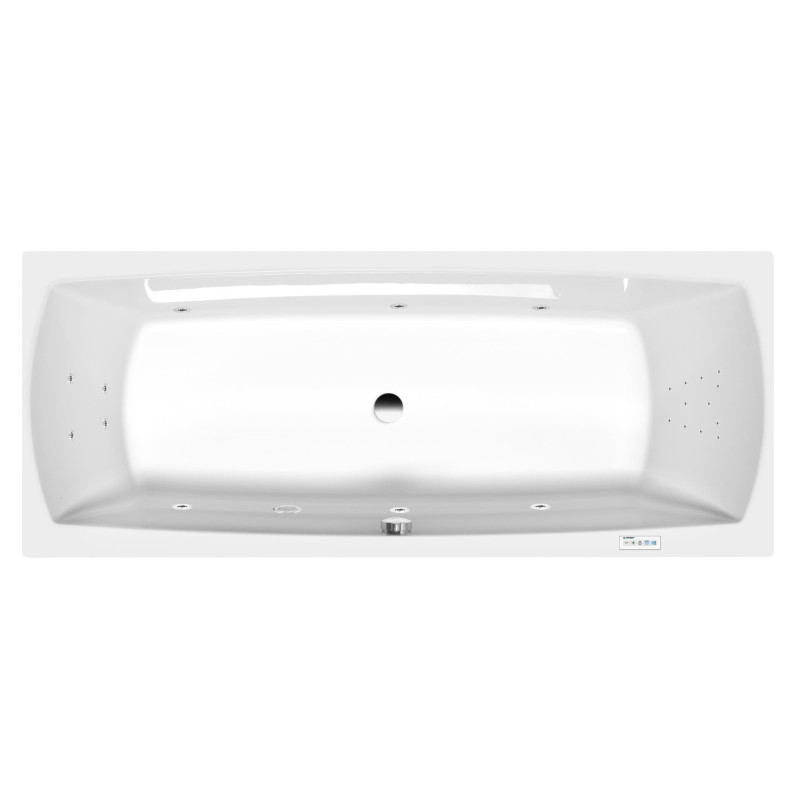 Masážní vana Polysan Lily 170x70 cm Highline Hydro akrylát levá i pravá 72230.5010