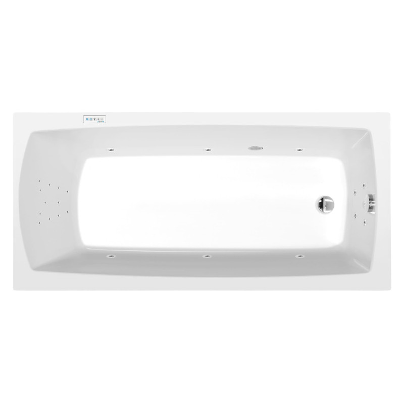 Masážní vana Polysan Lily 150x70 cm Highline Hydro akrylát levá i pravá 72273.5010