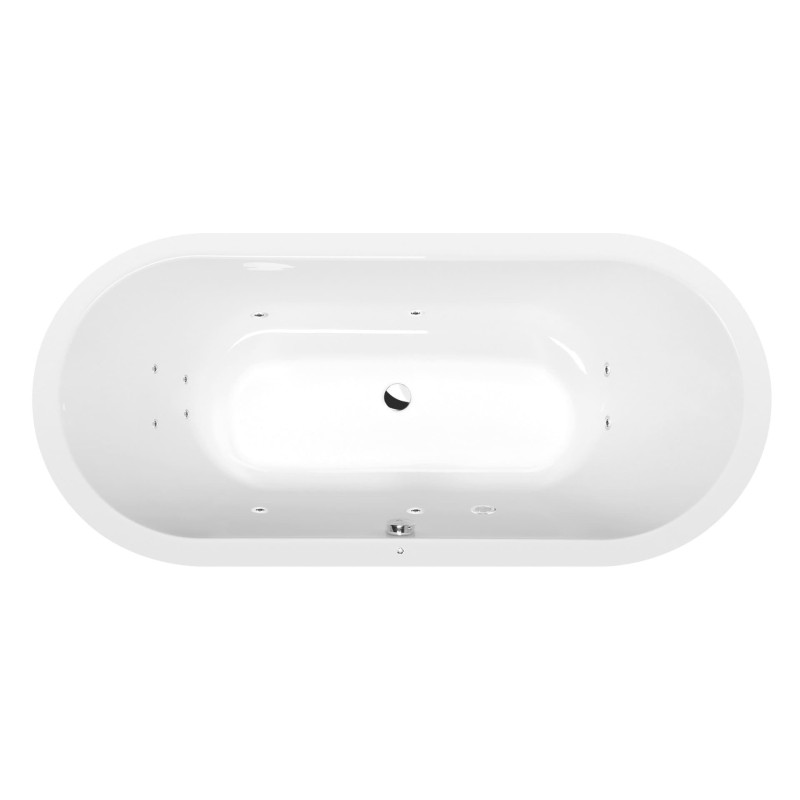 Masážní vana Polysan Viva 175x80 cm Active Hydro akrylát levá i pravá 79119.1010