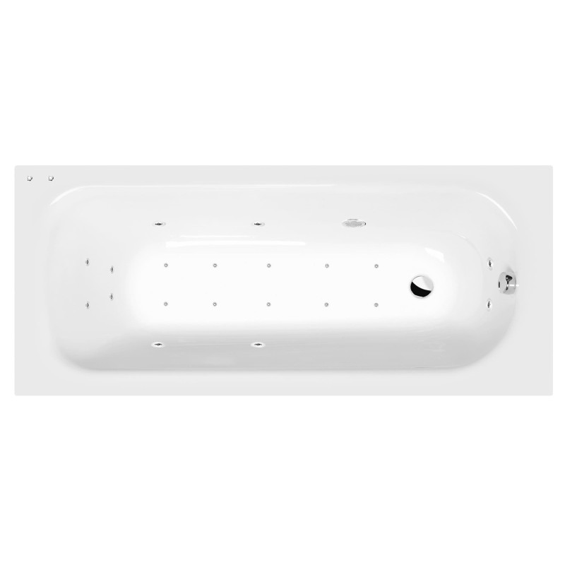 Masážní vana Polysan Ebro 170x75 cm Active Hydro-Air akrylát levá i pravá 26711.2010