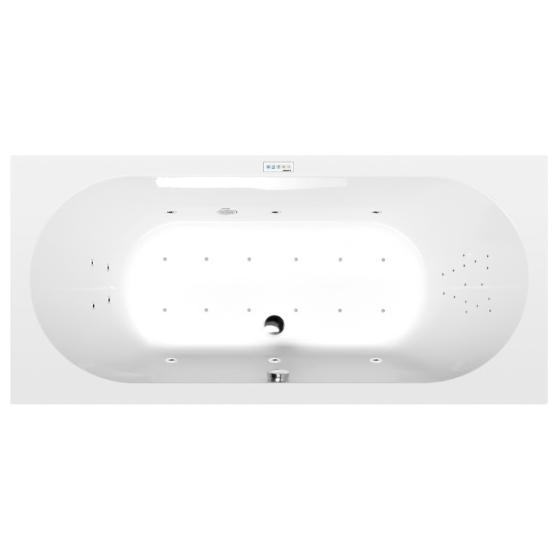 Masážní vana Polysan Levana 170x80 cm Highline Hydro-Air akrylát levá i pravá 71745.6010