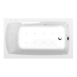 Masážní vana Polysan Lily 130x70 cm Active Hydro-Air akrylát levá i pravá 77511.2010