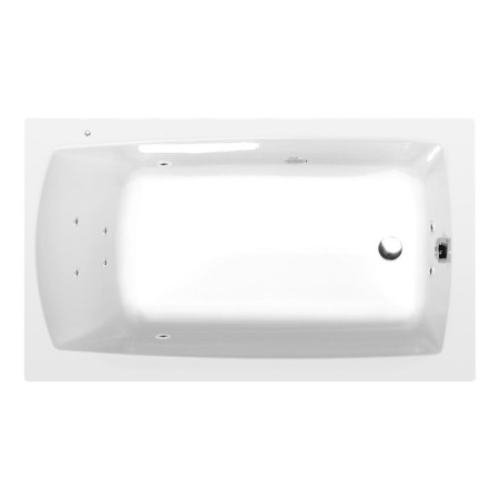 Masážní vana Polysan Lily 120x70 cm Active Hydro akrylát levá i pravá 25111.1010