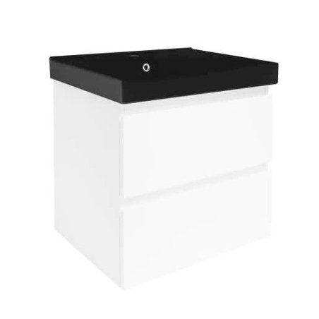 Koupelnová skříňka s umyvadlem SAT B-Way 59x50x45 cm bílá mat BWAY260WU1B