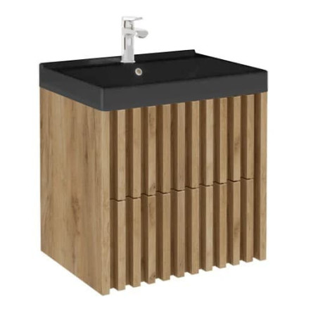 Koupelnová skříňka s umyvadlem SAT Delano 60x46 cm dub mat DELANO60ZDUMB