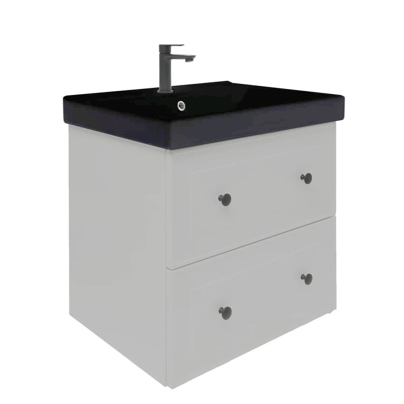 Koupelnová skříňka s umyvadlem Naturel Forli 60x45x46 cm šedá mat FORLI60GMUVERB