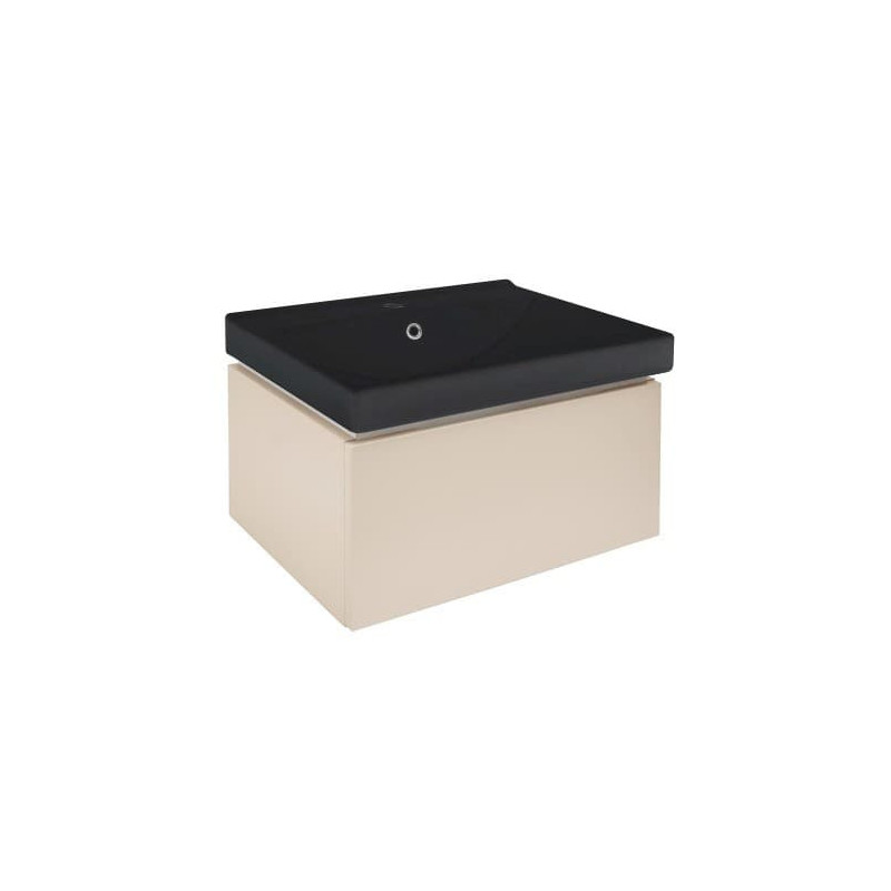 Koupelnová skříňka s umyvadlem SAT Feel 60x30x46 cm pískově béžová mat SATFEEL60BEU1MB