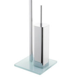 Wc štětka Optima Glass chrom/bílá GLASDRZSTETB
