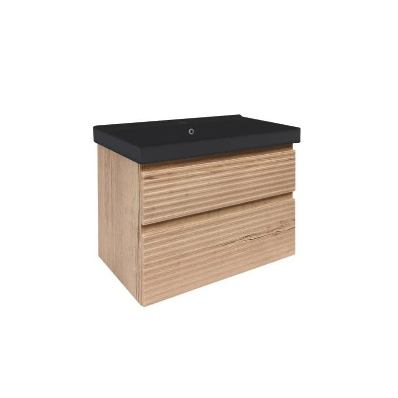 Koupelnová skříňka s umyvadlem Naturel Savona 78x53x45 cm dub mat SAVONA280DHU1B