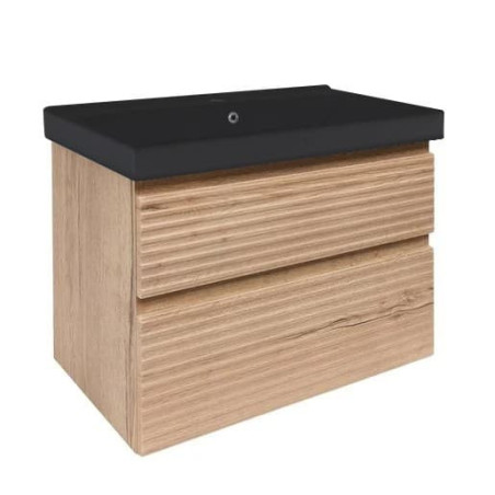 Koupelnová skříňka s umyvadlem Naturel Savona 78x53x45 cm dub mat SAVONA280DHU1B