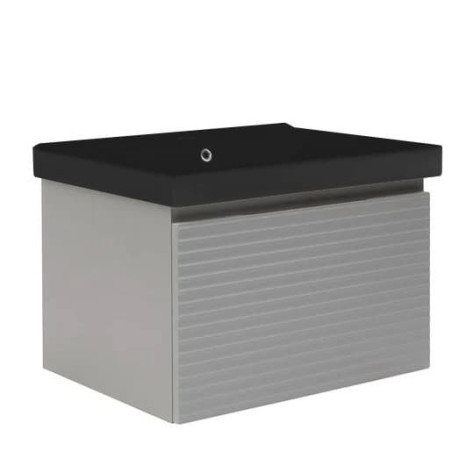 Koupelnová skříňka s umyvadlem Naturel Savona 78x43x45 cm šedá mat SAVONA80GMU1B