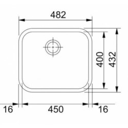 Dřez Franke GAX 110-45 nerez 122.0021.440