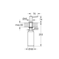 Dávkovač mýdla GROHE Contemporary chrom G40536000