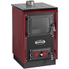 KVS MORAVIA TYP 9114 SOFIE sporák na tuhá paliva 7,1kW, bordó/chrom