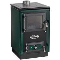 KVS MORAVIA TYP 9114 SOFIE sporák na tuhá paliva 7,1kW, zelená/chrom