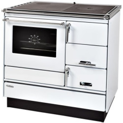 KVS MORAVIA VSP 9103 sporák na tuhá paliva 8,4kW, s troubou, levý, bílá/chrom