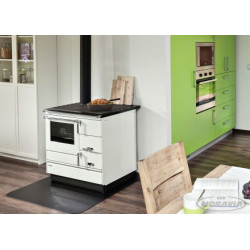 KVS MORAVIA VSP 9103 sporák na tuhá paliva 8,4kW, s troubou, levý, bílá/chrom