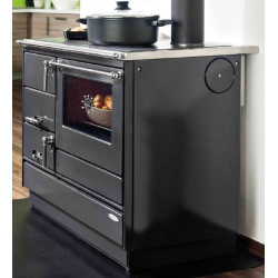 KVS MORAVIA VSP 9103 sporák na tuhá paliva 8,4kW, s troubou, pravý, antracit/chrom