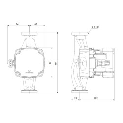GRUNDFOS ALPHA1 25-80 oběhové čerpadlo 4,2 m3/h, 180 mm