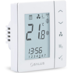 SALUS prostorový termostat, pro ovládání fan-coilů, drátový
