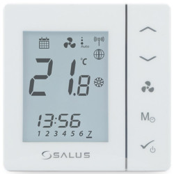 SALUS prostorový termostat, pro ovládání fan-coilů, drátový