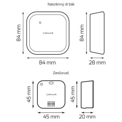 SALUS Zesilovač signálu RE600, 230 V, 2,4 GHz, SALUS RE600