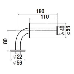 Držák toaletního papíru Jika Universum bílá H3847220001101