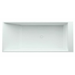 Volně stojící vana Laufen Kartell By Laufen 176x76 cm litý mramor H2223320006161