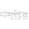Umyvadlo Laufen Pro S 120x46 cm dva otvory pro baterii H8149650001071