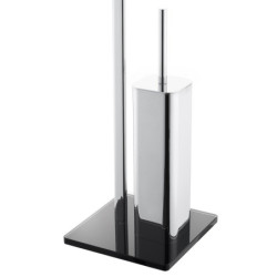 Wc štětka Optima Glass chrom/černá GLASDRZSTET