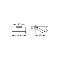 Držák toaletního papíru GROHE Selection Cube chrom G40781000