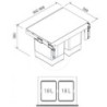 Odpadkový koš, sorter vestavný Franke mat 121.0284.027