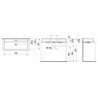 Umyvadlo Laufen Val 95x42 cm otvor pro baterii uprostřed H8162874001041