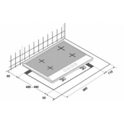 Plynová varná deska Beko bílá HILG64220SW