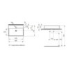 Umyvadlo na desku Ideal Standard Strada 50x42 cm otvor pro baterii uprostřed K081601