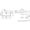 Umyvadlo Ideal Standard Strada 71x42 cm otvor pro baterii uprostřed K078201